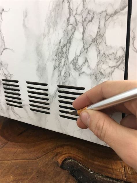 Faux Marble Microwave With Contact Paper Hometalk