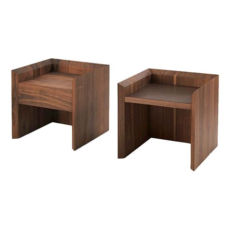 Soft wood bedside table