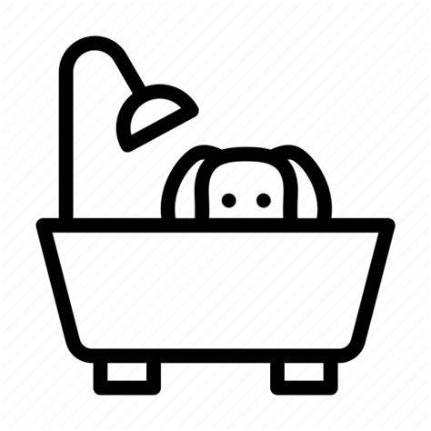 Animal Bath Dog Pet Tub Icon Download On Iconfinder