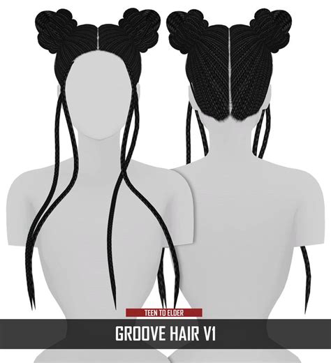 Groove Hair V1 New Mesh Compatible With Hq Mod Sims Hair Sims 4