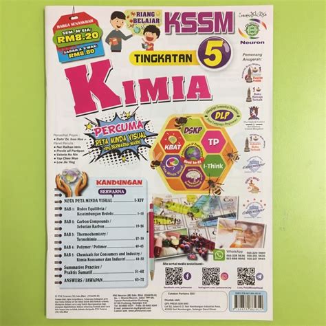 【buku teks】tingkatan 5 kimia / chemistry kssm 2021. Buku Teks Kimia Tingkatan 5 Kssm 2021