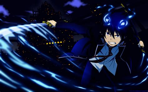Blue Eyes Angry Anime Blue Exorcist Demon Okumura Rin Anime Boys