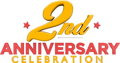 2nd Anniversary Png Isolated Hd Png Mart