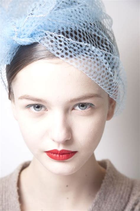 Alabaster skin is very pale with a translucent quality. Model: Kristina Romanova - for Jil Sander | Powder blue ...