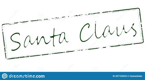 Stamp With Text Santa Claus Stock Vector Illustration Of Stamp Concept
