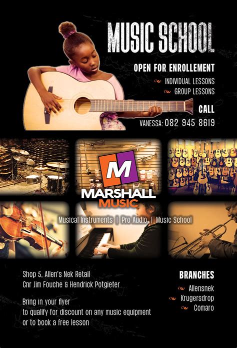 Flyer Design For A Music School Using Photoshop Cc Designed By