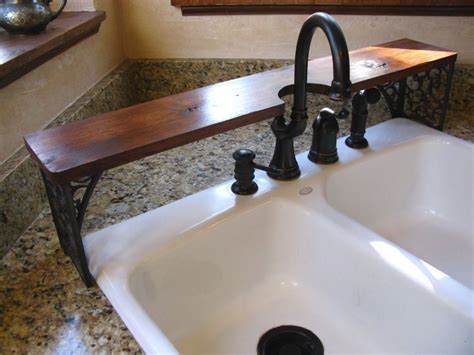 What is the expected lifespan of a kitchen faucet? Over the Sink Shelf For Any Sink configuration Wrought ...