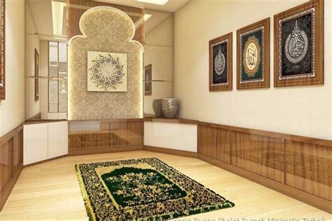 Mushola dapat dibangun di dalam rumah dengan memberikan satu ruang khusus (baik dengan pembatas tembok atau sekedar dengan tirai) atau bisa juga di bagian luar rumah. Desain Tempat Sholat Dalam Rumah Minimalis - Quotes 2019 c