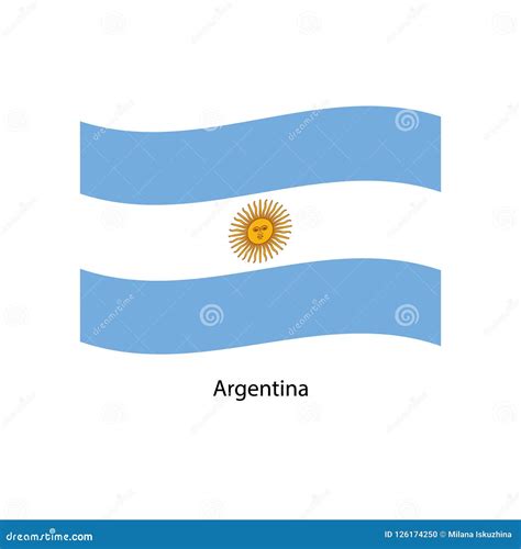 argentina flag isolated national flag of argentina stock vector illustration of banner paper