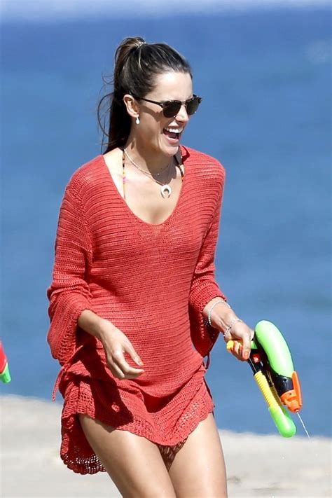 Alessandra Ambrosio At The Beach In Los Angeles 10 Gotceleb