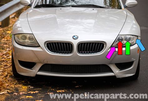 Bmw z4-m front exterior light bulbs replacement