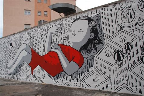 A Monterotondo I Graffiti Dellartista Di Strada Millo La Repubblica