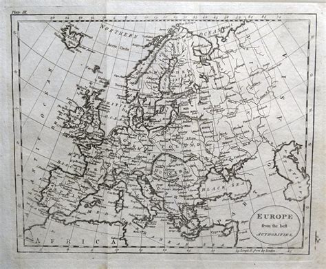 Mapa Antiguo De Europa 1793 Cobre Original Grabado William Etsy España