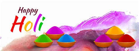 Happy Holi Indian Festival Colorful Banner Design 339253 Vector Art At
