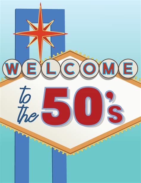Glow The Event Store Welcome To The 50s Sign Glow The Event Store