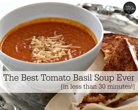 Everyone knows grilled cheese is tomato soup's best friend, but next time you make our classic tomato soup, try topping with one of these flavorful ideas. The Best Tomato Basil Soup Ever | Recipe (With images ...