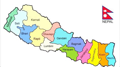 Nepali Map Nepal Map New Southern Asia Asia