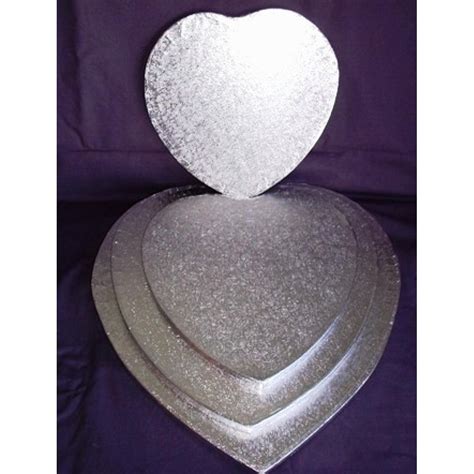 14 Heart Cake Drum Silver 12mm Party Party