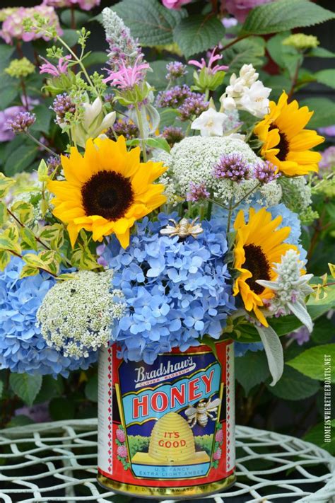 They find flowers that are blue, purple and yellow most appealing. Buzzing with Bees + 'Honey It's Good' Flower Arrangement ...