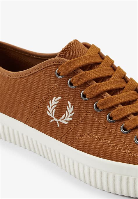 Fred Perry Hughes Low Canvas Nut Flake Shoes Impericon Au