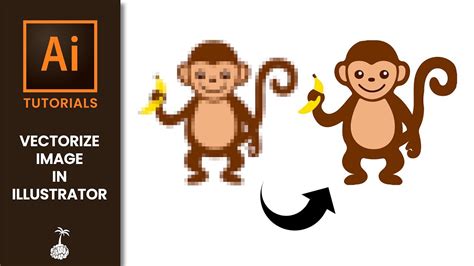 Vectorize Image In Illustrator - YouTube
