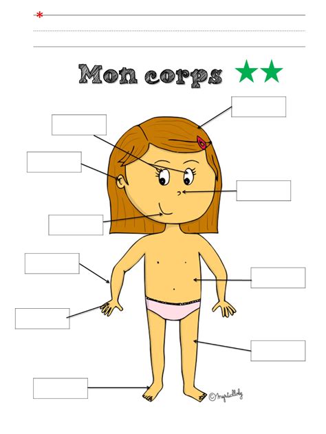 Corps Parties Corps Maternelle Schéma Corporel Activités Du Corps