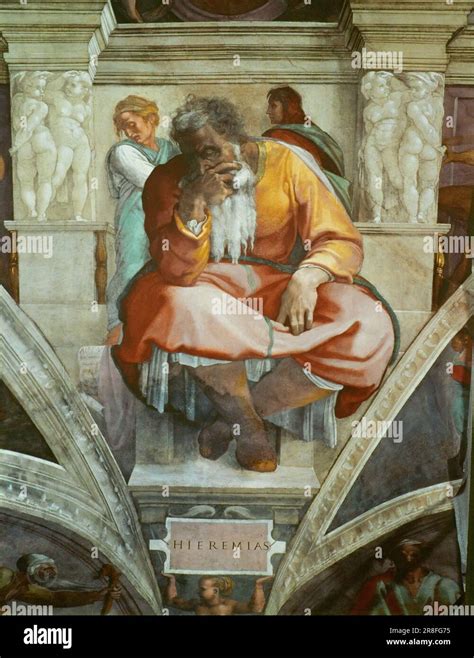 Jeremiah Michelangelo Buonarroti 1475 1564 Stock Photo Alamy
