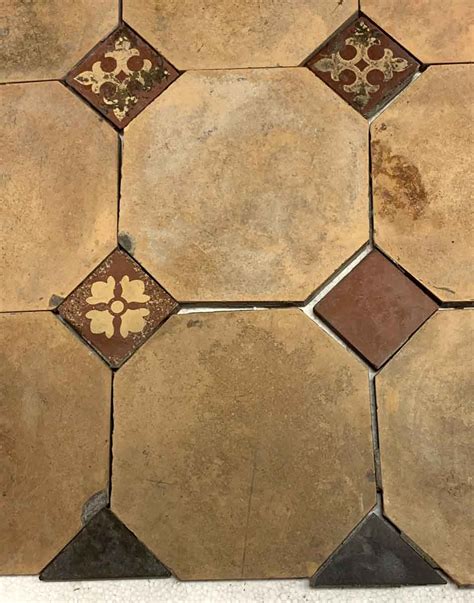 Tan Octagon Floor Tile Set Olde Good Things