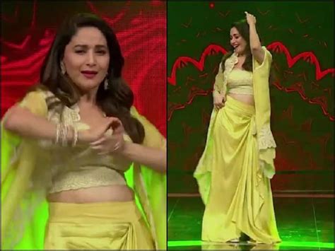 Indian Idol 13 Madhuri Dixit Danced On Khal Nayak Song Choli Ke Peeche Kya Hai Watch Video