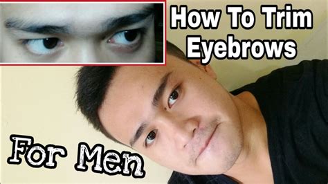 How To Trim Eyebrows For Men Youtube