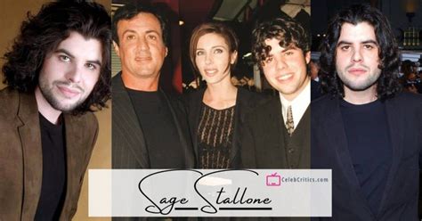 Sage Stallone Sylvester Stallones Son Biography