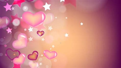 3d Hearts Stars Love Abstract Hd Desktop Wallpaper Widescreen High