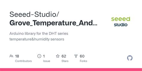 Github Seeed Studio Grove Temperature And Humidity Sensor Arduino