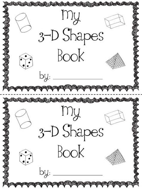 Mrs Prince And Co 3 D Shapes Book Math Classroom Kindergarten Math