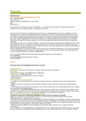 Fiche De Poste Infirmier En Ehpad.pdf notice & manuel d'utilisation