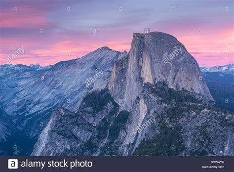 Half Dome At Sunset From Glacier Point Yosemite National