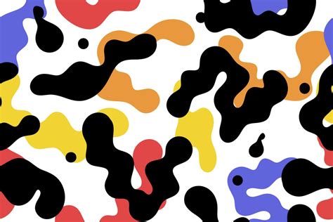 Abstract Colorful Spots On A White Background Seamless Pattern Vector