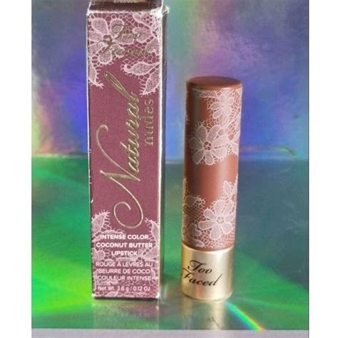 Too Faced Natural Nudes Intense Color Coconut Butter Lipstick Shopee Philippines