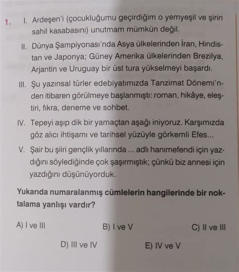 Türkçe 10. sınıf test sorusu - Eodev.com
