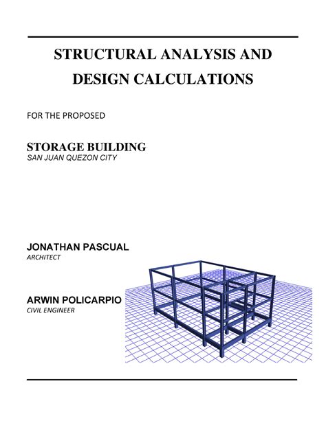 Structural Analysis Sample Bs Architecture Pup Studocu