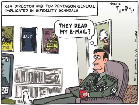 Political Cartoon On Petraeus Admits Affair Resigns By Ted Rall At