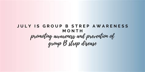 July Is International Group B Strep Awareness Month Registry Partners