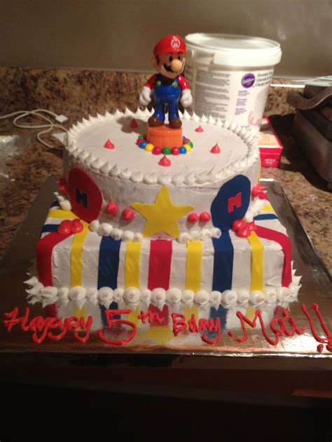 Hopefully we'll have a tutorial soon! Super Mario Cake #homemade #cake #design | Super mario ...