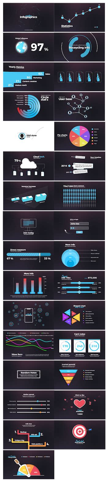 INFOGRAPHICS AFTER EFFECTS TEMPLATE | After effects templates, Startup