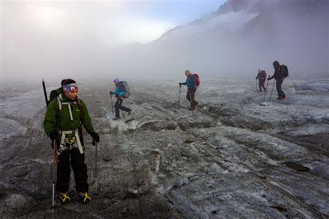 The finsteraarhorn hut lies beneath the sw face of the finsteraarhorn. Berner Oberland glacier trek February 22=26, 2020