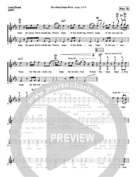 You Keep Hope Alive Sheet Music PDF Jon Reddick PraiseCharts