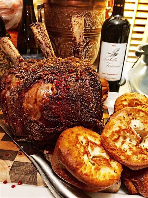 Refrigerating the roast uncovered allows the surface to dry a little bit, which helps in browning, while leaving the meat inside either of these will get you there flawlessly, so you can choose the one that suits your plans best. Stand Rib Roast Christmas Menu : 1 tablespoon coarsely ...