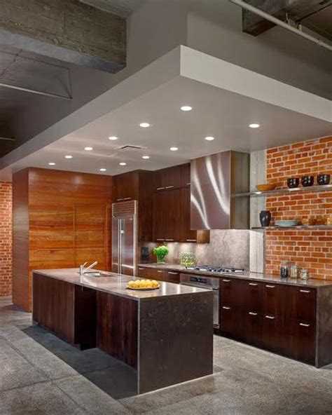 25 Modern Kitchens And Interior Brick Wall Design Ideas