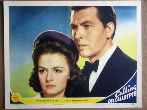 Gn12 Calling Dr Gillespie Donna Reed 1942 Lobby Card
