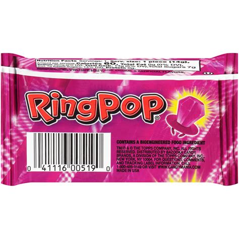 Buy Ring Pop Individually Wrapped Back To School Purple Very Berry